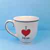 This I Heart Mom Coffee Mug Cup or Pen Holder 17oz in White by Blue Sky Spectrum is made with love by Premier Homegoods! Shop more unique gift ideas today with Spots Initiatives, the best way to support creators.