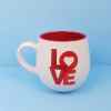 This Coffee Mug Cup Love in Red and White Colors by Blue Sky Spectrum 17oz 483ml is made with love by Premier Homegoods! Shop more unique gift ideas today with Spots Initiatives, the best way to support creators.