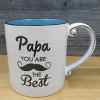 This Dad Inspirational Father Hero Saying Coffee Mug Tea Cup by Blue Sky 21oz (621ml) is made with love by Premier Homegoods! Shop more unique gift ideas today with Spots Initiatives, the best way to support creators.