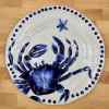 This Blue Crab Dinner Plate Embossed 10.5" Sea Nautical by Blue Sky is made with love by Premier Homegoods! Shop more unique gift ideas today with Spots Initiatives, the best way to support creators.