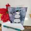 Billy - holiday greeting  card with snowman artwork on the front. Patty Donahue artist