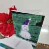 Frosted the Snowman - A2 size holiday greeting  card. Patty Donahue artist