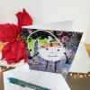 Melvin - A2 size greeting  card with snowman artwork on the front. Patty Donahue artist