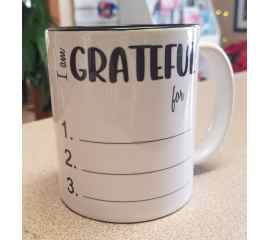 This Gratitude Mug is made with love by Studio Patty D! Shop more unique gift ideas today with Spots Initiatives, the best way to support creators.