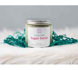 This Juicy Pear Organic Sugar Scrub is made with love by Sudzy Bums! Shop more unique gift ideas today with Spots Initiatives, the best way to support creators.