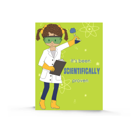 This Science Girl Birthday Card | Scientist Birthday Cards for Girls | Empower Girls | Kids Birthday Card is made with love by Stacey M Design! Shop more unique gift ideas today with Spots Initiatives, the best way to support creators.