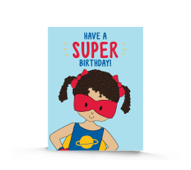 This Super Girl Birthday Card | Birthday Cards for Girls | Superhero Birthday Card | Superhero Birthday | Girl Power | Girl with a Cape is made with love by Stacey M Design! Shop more unique gift ideas today with Spots Initiatives, the best way to support creators.
