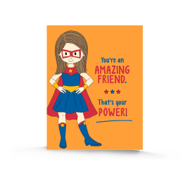 This Super Girl Birthday Card | Birthday Cards for Girls is made with love by Stacey M Design! Shop more unique gift ideas today with Spots Initiatives, the best way to support creators.