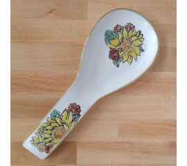 This Brandywine Sunflower Spoon Rest Ceramic by Blue Sky is made with love by Premier Homegoods! Shop more unique gift ideas today with Spots Initiatives, the best way to support creators.