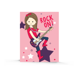 This Rocker Girl Birthday Card is made with love by Stacey M Design! Shop more unique gift ideas today with Spots Initiatives, the best way to support creators.