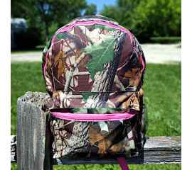This Multipurpose Backpack Natural Camo with Pink Trim and Padded Straps 16" (41cm) is made with love by Premier Homegoods! Shop more unique gift ideas today with Spots Initiatives, the best way to support creators.