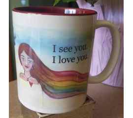 This I see you 11 oz mug is made with love by Studio Patty D! Shop more unique gift ideas today with Spots Initiatives, the best way to support creators.