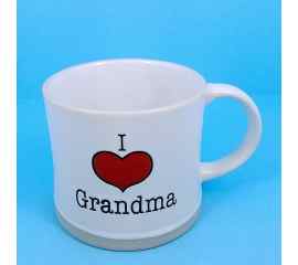 This I Heart Grandma Coffee Mug Cup 17 oz Beverage Ceramic Spectrum by Blue Sky Clayworks is made with love by Premier Homegoods! Shop more unique gift ideas today with Spots Initiatives, the best way to support creators.