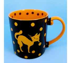 This Halloween Cat Mug Cup Black & Orange Pen Pencil or Plant Holder 21oz (596ml) is made with love by Premier Homegoods! Shop more unique gift ideas today with Spots Initiatives, the best way to support creators.