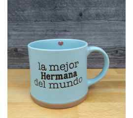 This Best Sister in the World Spanish Coffee Mug 17oz (455ml) Beverage Cup Blue Sky is made with love by Premier Homegoods! Shop more unique gift ideas today with Spots Initiatives, the best way to support creators.
