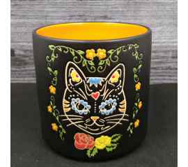 This Halloween Cat Day of the Dead Canister 4" Jar by Blue Sky Clayworks is made with love by Premier Homegoods! Shop more unique gift ideas today with Spots Initiatives, the best way to support creators.