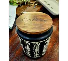 This Old Pottery Co Coffee Canister is made with love by Perfectly Imperfect Home Boutique! Shop more unique gift ideas today with Spots Initiatives, the best way to support creators.