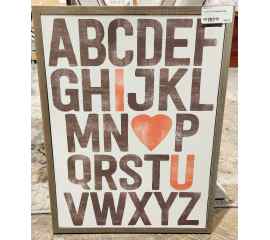 This I Love You Alphabet Picture is made with love by Perfectly Imperfect Home Boutique! Shop more unique gift ideas today with Spots Initiatives, the best way to support creators.