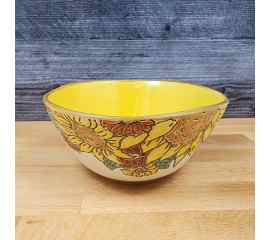 This Brandywine Sunflower Floral Festive Bowl in Yellow 6 inch (15cm) by Blue Sky is made with love by Premier Homegoods! Shop more unique gift ideas today with Spots Initiatives, the best way to support creators.