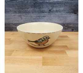 This Bird Reactive Serving Bowl Embossed Decorative by Blue Sky 7in (17cm) is made with love by Premier Homegoods! Shop more unique gift ideas today with Spots Initiatives, the best way to support creators.