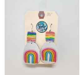 This Fishhook Pierced Earrings - Drop Rainbows is made with love by Studio Patty D! Shop more unique gift ideas today with Spots Initiatives, the best way to support creators.