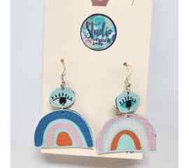 This Fishhook Pierced Earrings - Rainbows have eyes is made with love by Studio Patty D! Shop more unique gift ideas today with Spots Initiatives, the best way to support creators.