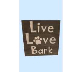 This Live Love Bark is made with love by Duo Deesigns! Shop more unique gift ideas today with Spots Initiatives, the best way to support creators.