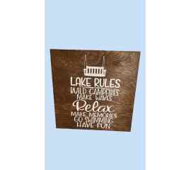 This Lake Rules is made with love by Duo Deesigns! Shop more unique gift ideas today with Spots Initiatives, the best way to support creators.