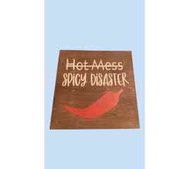 This Hot Mess, Spicy Disaster is made with love by Duo Deesigns! Shop more unique gift ideas today with Spots Initiatives, the best way to support creators.