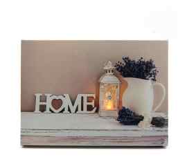 This Country Home Lantern Vase LED Light Up Lighted Canvas Wall or Tabletop Picture Art is made with love by Premier Homegoods! Shop more unique gift ideas today with Spots Initiatives, the best way to support creators.