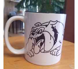 This Bulldog Mug is made with love by Studio Patty D! Shop more unique gift ideas today with Spots Initiatives, the best way to support creators.