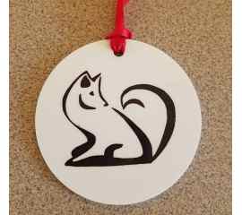 This Fox Ornament is made with love by Studio Patty D! Shop more unique gift ideas today with Spots Initiatives, the best way to support creators.