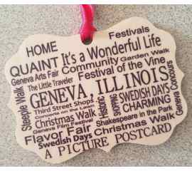 This Geneva Illinois Wooden Ornament is made with love by Studio Patty D! Shop more unique gift ideas today with Spots Initiatives, the best way to support creators.