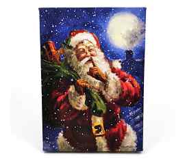 This LED Lit Tabletop Picture Art of Santa Claus Winter Scene Kris Kringle with Pack is made with love by Premier Homegoods! Shop more unique gift ideas today with Spots Initiatives, the best way to support creators.