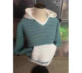 This Tiffany Chunky Hoodie - Size M is made with love by Classy Crafty Wife! Shop more unique gift ideas today with Spots Initiatives, the best way to support creators.
