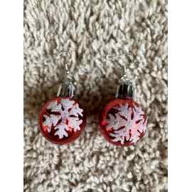 This Christmas Ball Earrings is made with love by Geneva Treasures! Shop more unique gift ideas today with Spots Initiatives, the best way to support creators.