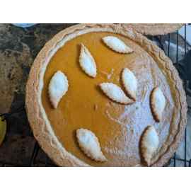 This Pumpkin pie is made with love by What A Delightful Treat! Shop more unique gift ideas today with Spots Initiatives, the best way to support creators.
