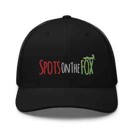 This Semi-Reverse SOTF Logo 6 Panel Trucker Hat in Black is made with love by Spots On The FOX! Shop more unique gift ideas today with Spots Initiatives, the best way to support creators.