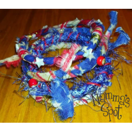 This Red White And Blue Boho Bangles, Hippie Jewelry, Gypsy Bangle, Fabric Wrapped, Beaded Bangles Set of 4 is made with love by Namma's Spot! Shop more unique gift ideas today with Spots Initiatives, the best way to support creators.