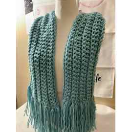 This Tiffany Scarf W/Fringes is made with love by Classy Crafty Wife! Shop more unique gift ideas today with Spots Initiatives, the best way to support creators.