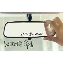This Hello Beautiful or Hello Gorgeous Rear View Mirror Vinyl Decal DIY is made with love by Namma's Spot! Shop more unique gift ideas today with Spots Initiatives, the best way to support creators.