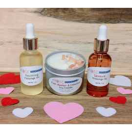 This Massage Oil and Candle Set is made with love by Rose Essentials! Shop more unique gift ideas today with Spots Initiatives, the best way to support creators.