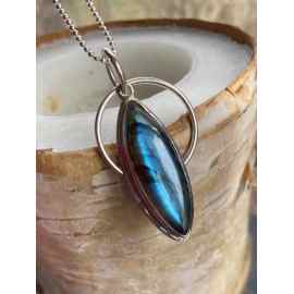 This Believe - Labradorite pendant necklace sterling silver by Earth Karma is made with love by EARTH KARMA! Shop more unique gift ideas today with Spots Initiatives, the best way to support creators.
