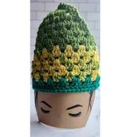 This Crochet Kerchief- Green and Yellow Stripted Bandana- Hair Wrap- Head Scraf is made with love by 3ChickswithSticks! Shop more unique gift ideas today with Spots Initiatives, the best way to support creators.