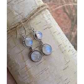 This Moonstone Two Moons earrings sterling silver by Earth Karma is made with love by EARTH KARMA! Shop more unique gift ideas today with Spots Initiatives, the best way to support creators.