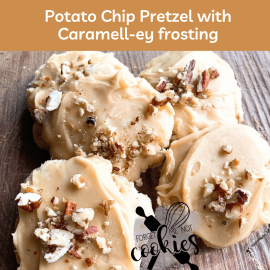 This Potato Chip Pretzel with caramel frosting - cookies by the half dozen is made with love by Forget Me Not Cookies! Shop more unique gift ideas today with Spots Initiatives, the best way to support creators.