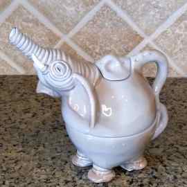 This Elephant Tea for One Teapot Decorative Kitchen Home Décor Blue Sky Clayworks is made with love by Premier Homegoods! Shop more unique gift ideas today with Spots Initiatives, the best way to support creators.