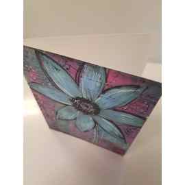 This "Too Pink to be Blue" Floral Note Card & Envelope, blank inside is made with love by Studio Patty D! Shop more unique gift ideas today with Spots Initiatives, the best way to support creators.