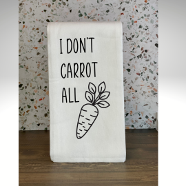 This I Don't Carrot All Kitchen Towel is made with love by Virtually Em Designs! Shop more unique gift ideas today with Spots Initiatives, the best way to support creators.