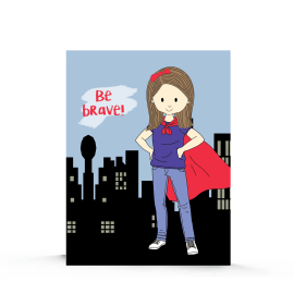 This Be Brave Encouragement Card is made with love by Stacey M Design! Shop more unique gift ideas today with Spots Initiatives, the best way to support creators.